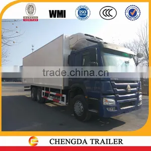 CHINA SINOTRUK HOWO 6X4 Cheap 10 Wheeler Refrigerator Chill Reefer Truck thumbnail-1