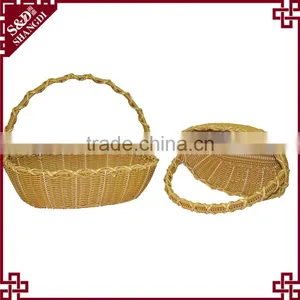 S.D 100% Handmade Oval Rattan Gift Packing Basket With Handle thumbnail-1