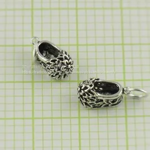 Flower Shoes DIY Sterling Silver Jewelry Beads For Christmas thumbnail-3