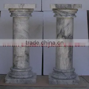 NATURAL STONE BADAL GRAY MARBLE PEDESTALS thumbnail-2
