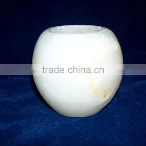 Onyx Light Green Drum Shape Tea Light Onx03 thumbnail-1