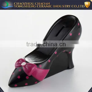 High Heel Shoe Ceramic Money Box For Promotional Gift thumbnail-1