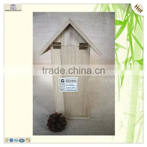 Heart Shape Carved Prefab Small Brid House Cage thumbnail-3