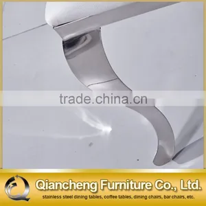 White Bend Stainless Steel Legs Wedding Chair Restaurant Chair thumbnail-5