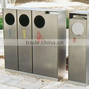 Arlau Metal Steel Street Waste Segregation Dustbin thumbnail-2