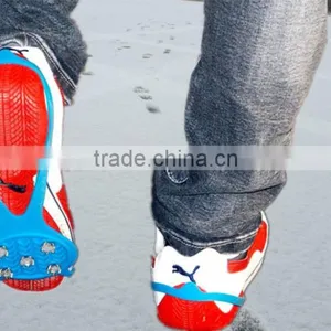 Calabash Shape 5 Teeth Antiskid Shoe Covers,Winter Safety Silicone Crampons thumbnail-5