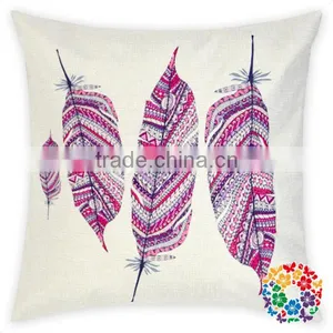 Rose Flower Printing Cotton Pillowcase Sofa Decorative Cushion Cover Pillow Case thumbnail-2