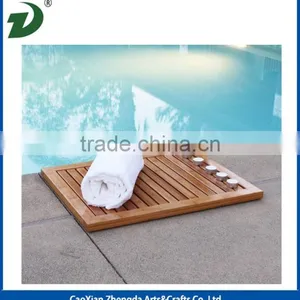 Fancy Bamboo / Wooden Bath Mat / Shower Floor / Shoe Tray thumbnail-3