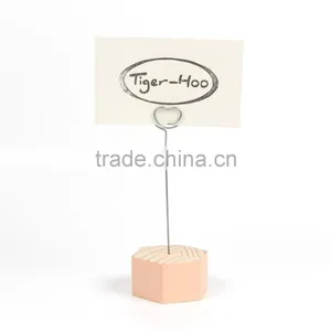 Wooden Base Name Card Clip thumbnail-1
