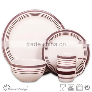 12pcs Handpainted Ceramic Dinner Set thumbnail-4