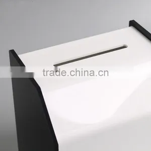 Factory Custom Cheap Black Acrylic Business Card Holder thumbnail-4