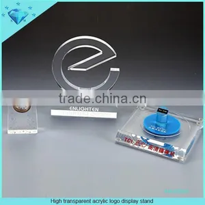 High Transparent Acrylic Logo Display Stand thumbnail-1