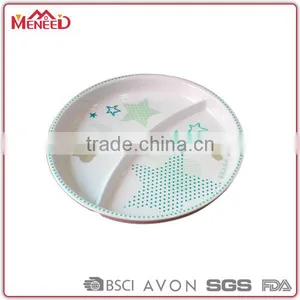 Star Printing 2 Parts Decorative Melamine Dessert Plate Plastic thumbnail-1