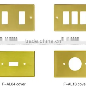 Gold Silver Color European Light Waterproof Socket Cover thumbnail-2