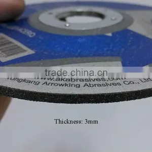 4-1/2" 115x3x22.23mm Deprssed Center Grinding Wheel for Metal thumbnail-3