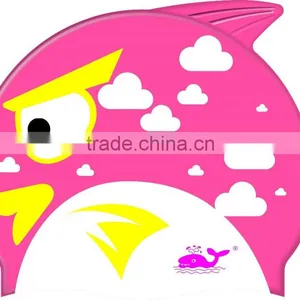 High Quality Shark Swimming Caps Colorful Baby Swim Cap Rubber Swim Cap for Youth thumbnail-3