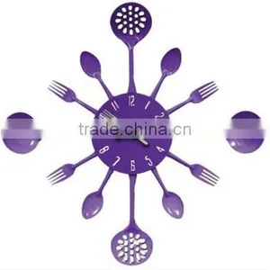 Hot Selling Household Creative Cutlery Metal Wall Clock thumbnail-5