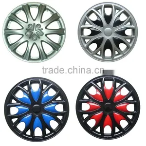 Universal Chrome Plastic 13inch 14inch 15inch Car Wheel Cover thumbnail-5