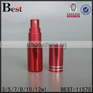 3ml 5ml 8ml Cosmetic Perfume Spray Bottle Red Perfume Spray Bottle Round Shape Pocket Sized Perfume Spray Bottle thumbnail-1
