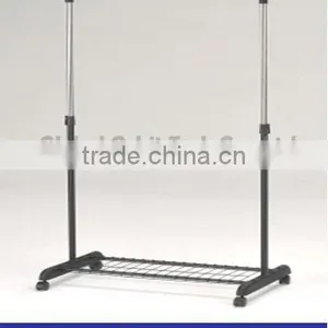 Extendable Single Clothes Rack, High Quality Clothes Hanger Rack With Wheels thumbnail-5