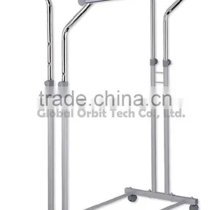 Double Bar Movable Clothes Rack thumbnail-1