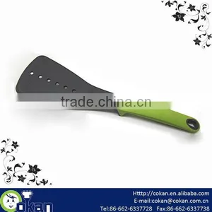 New Design Nylon Slotted Turner With TPR Handle,nylon Spatula CK-3054-2 thumbnail-1