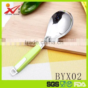 BYX02 Kitchen Utensil Stainless Steel Meal Spoon thumbnail-1