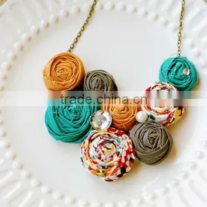Handmade Rolled Rose Flower for Necklace thumbnail-1