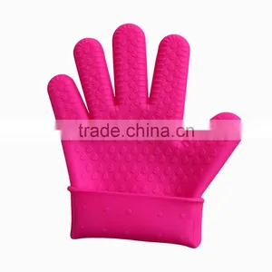 Fashion Kitchen Tool Microwave Oven Mitt Heat Resistant Grilling BBQ Silicone Gloves for Kitchen thumbnail-6