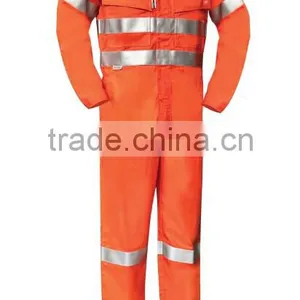 Customized Manufacture Fire Retardant Industrial Ultrasoft Workwear Uniform Reflective Tape Overalls thumbnail-3