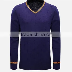 2015 Men's Wool Sweater,men Woolen Sweater Design,men's Fancy Sweater,latest Sweater Designs for Men thumbnail-1
