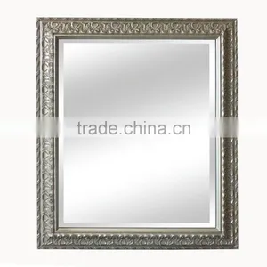 European Antique Classical Wood Framed Hand Carved Wall Mirror thumbnail-1