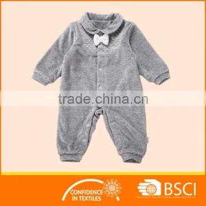 New Long Sleeved Bownote Cotton Kids Clothes Romper thumbnail-1