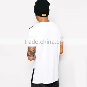 Extended Longline T-Shirt With Side Zips thumbnail-2