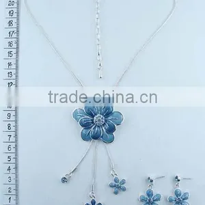 Fashion Necklace Set,flower Style, Color Paint Jewelry,costume Jewelry thumbnail-1