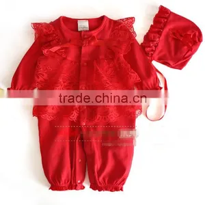 Zm11650a Princess Jumpsuit for Kids Girls Cotton Baby Rompers 0-1 Years Infant Clothes thumbnail-2