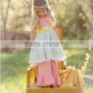 Giggle Moon Remake Lace Elegant Floral Outfits Summer 2015Girls Cotton Vintage Easter Girl Outfit for Girl Outfit thumbnail-1