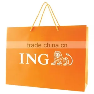 Matte Laminated Eurotote Shopping Bag - Features Cardboard Bottom, Dimensions Are 16" x 6" x 12" and Comes With Your Logo. thumbnail-3