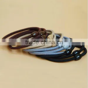 Girls Rubber Elastic Hair Ties Ponytail With Beads thumbnail-1
