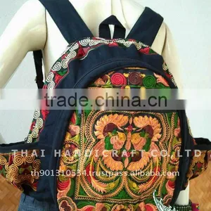 Embroidered HMONG HILL TRIBE Backpack School Bag Travel Bag Unisex Bag thumbnail-1