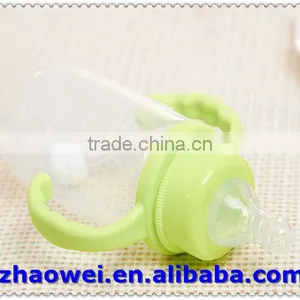 Food Standard Silicon Baby Bottle With Handle thumbnail-4