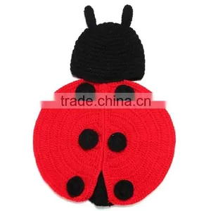 Custom Made Soft Hand Made Knitted Hat Newborn Baby Cute Crochet Beanie Hat With Braid thumbnail-6