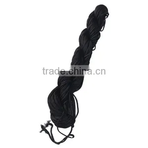 Polyester Jewelry Thread Cord Black 1mm Cord Wire thumbnail-1