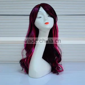 Heat Resistant Synthetic Fiber Ombre Wig,Natural Scalp Synthetic Hair Wig thumbnail-6