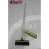 Small Green Garden Broom 23cm Wooden With Wooden Handle For Sweeping Snow thumbnail-1