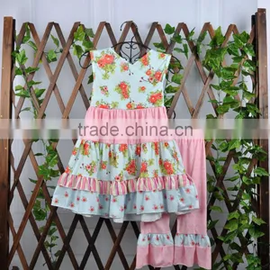 Summer Fashion Boutique Girl Clothing Sets Summer Cotton Wholesale Kids Clothes thumbnail-2