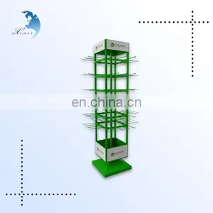 Sturdy Stackable Black 5 Tiers Foldable Flooring Cosmetic Metal Display Stand thumbnail-1