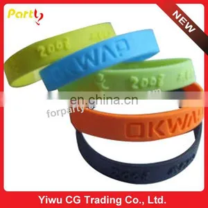 CG-10 Cheap Silicone Bracelet Rubber Bracelet Silicone Wristbands thumbnail-1