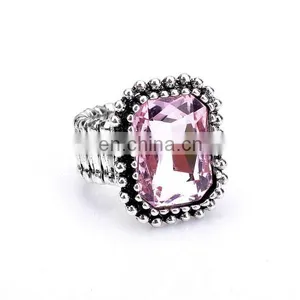 Vintage Colorful Diamond Knuckle Ring Stretch Elastic Ring Wholesale thumbnail-6