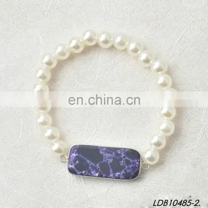 New Design China Natural Stone and Pearl Bracelet thumbnail-4
